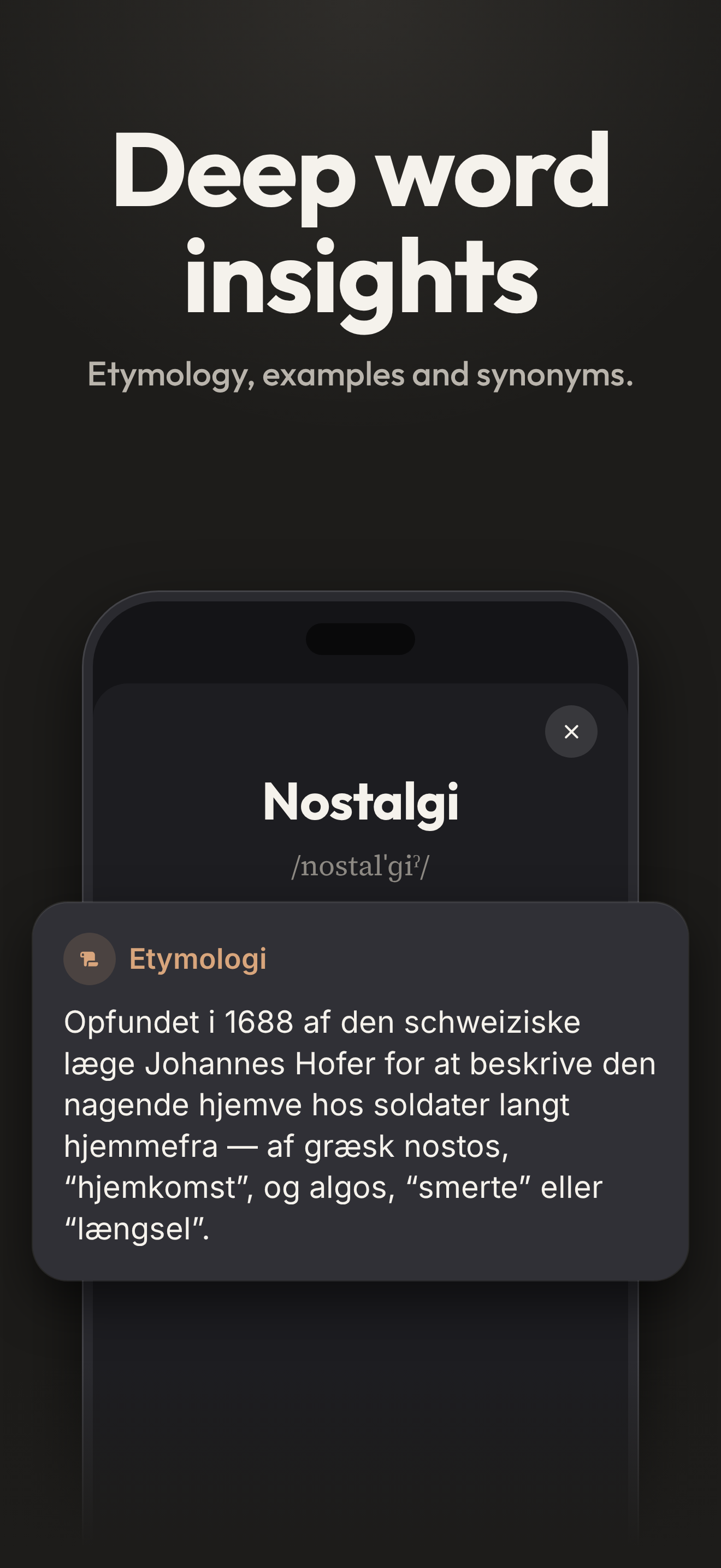 Hvert ord i dybden