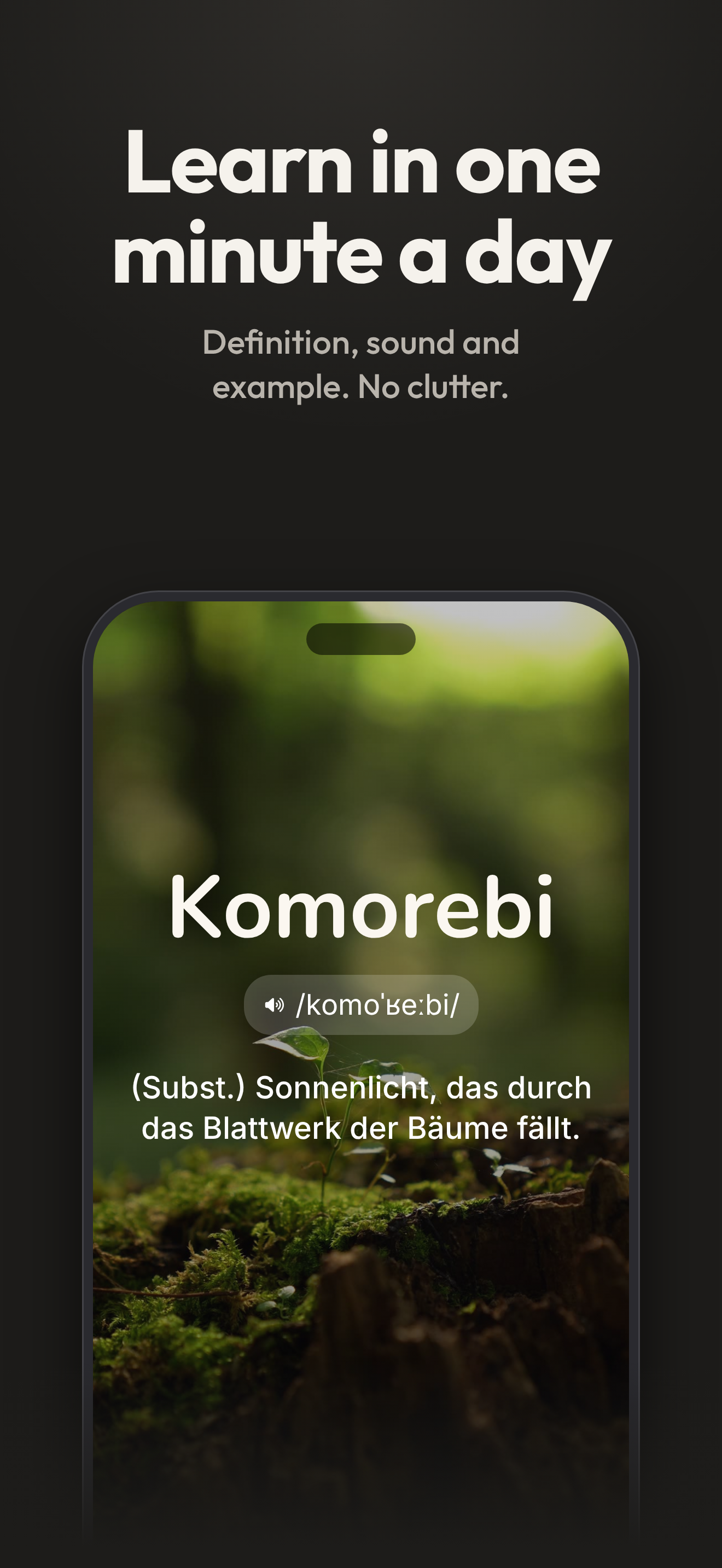 Eine Minute am Tag reicht