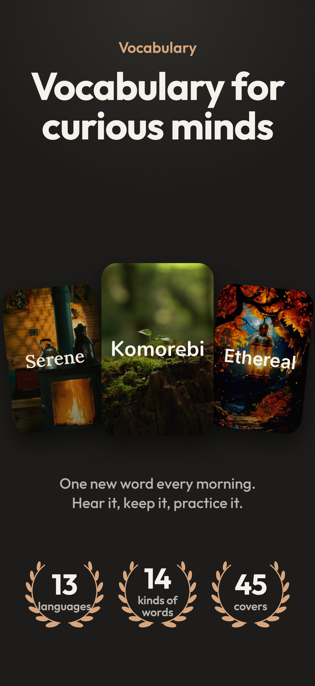 Vocabulary for curious minds