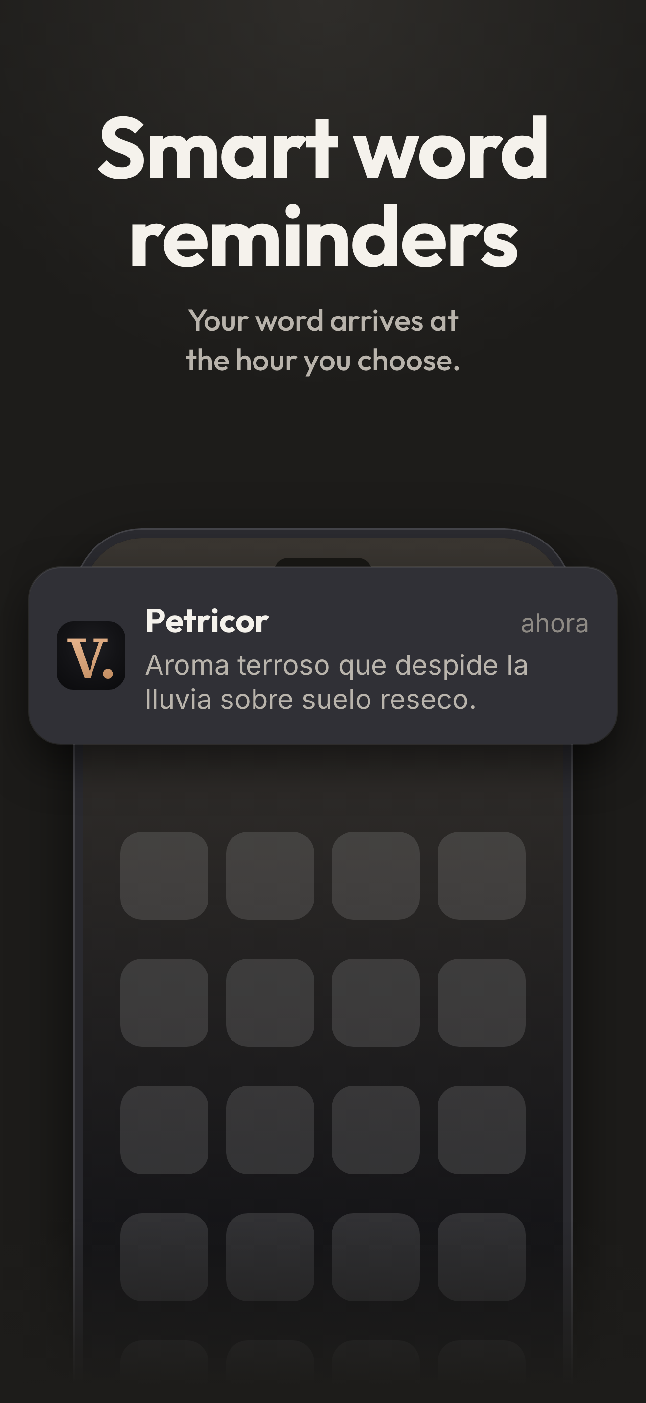 Recordatorios de palabras