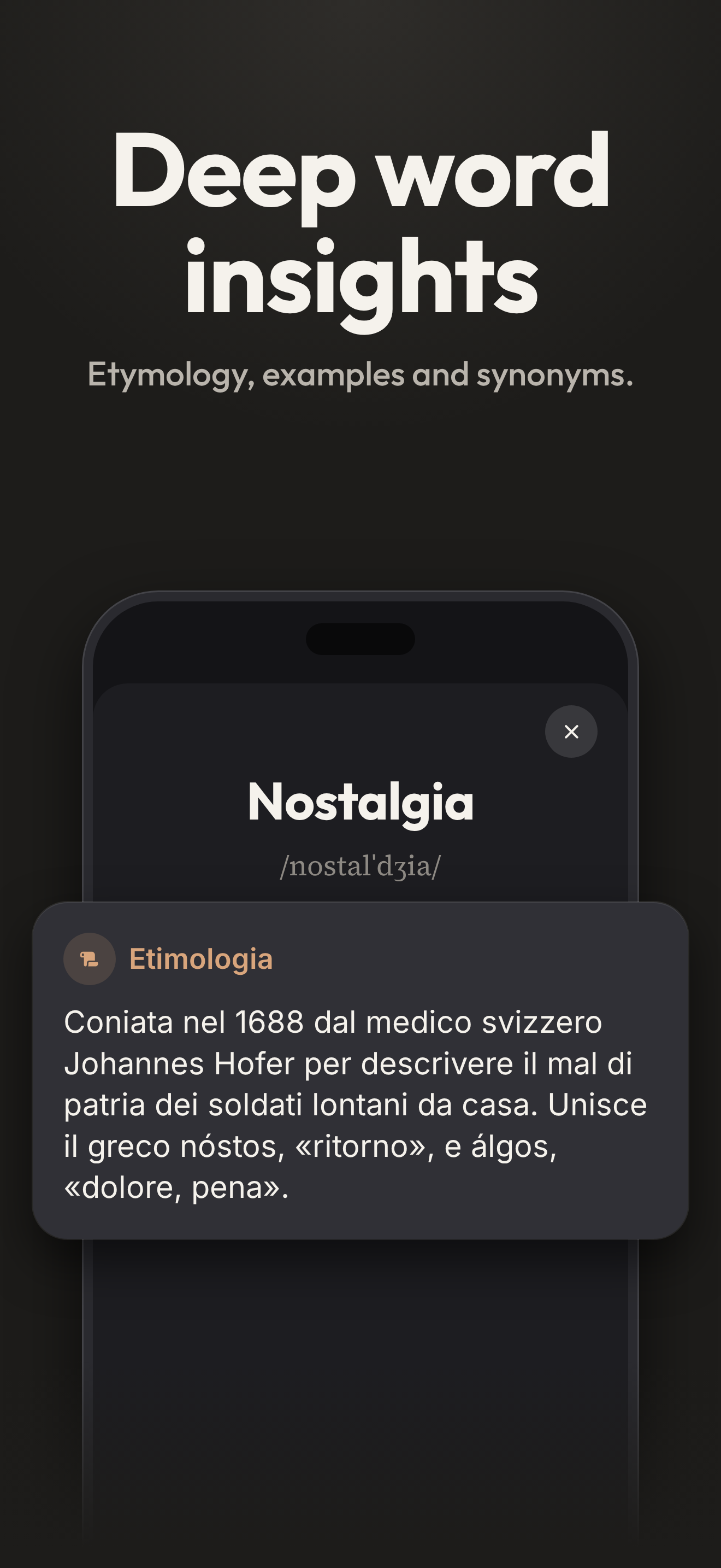 Ogni parola in profondità