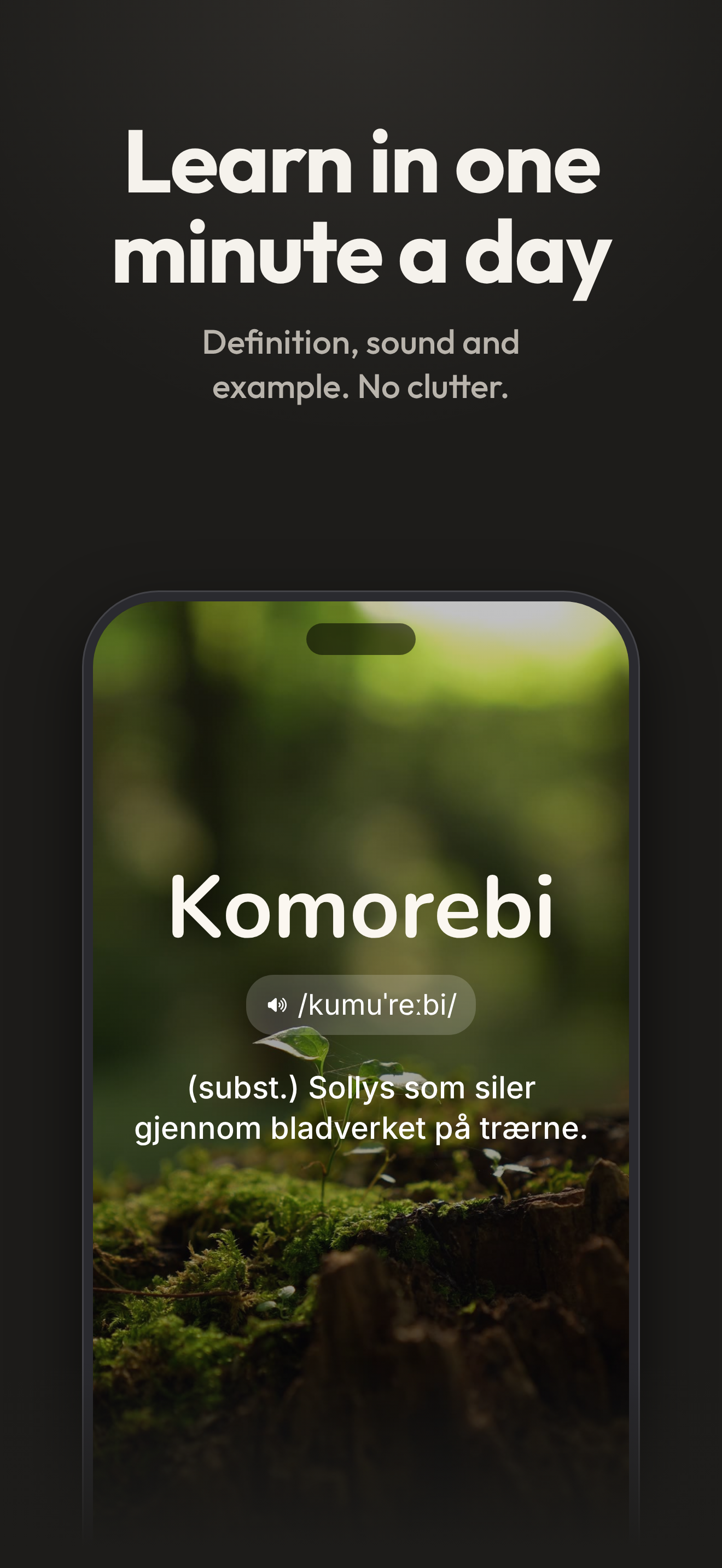 Ett minutt om dagen holder