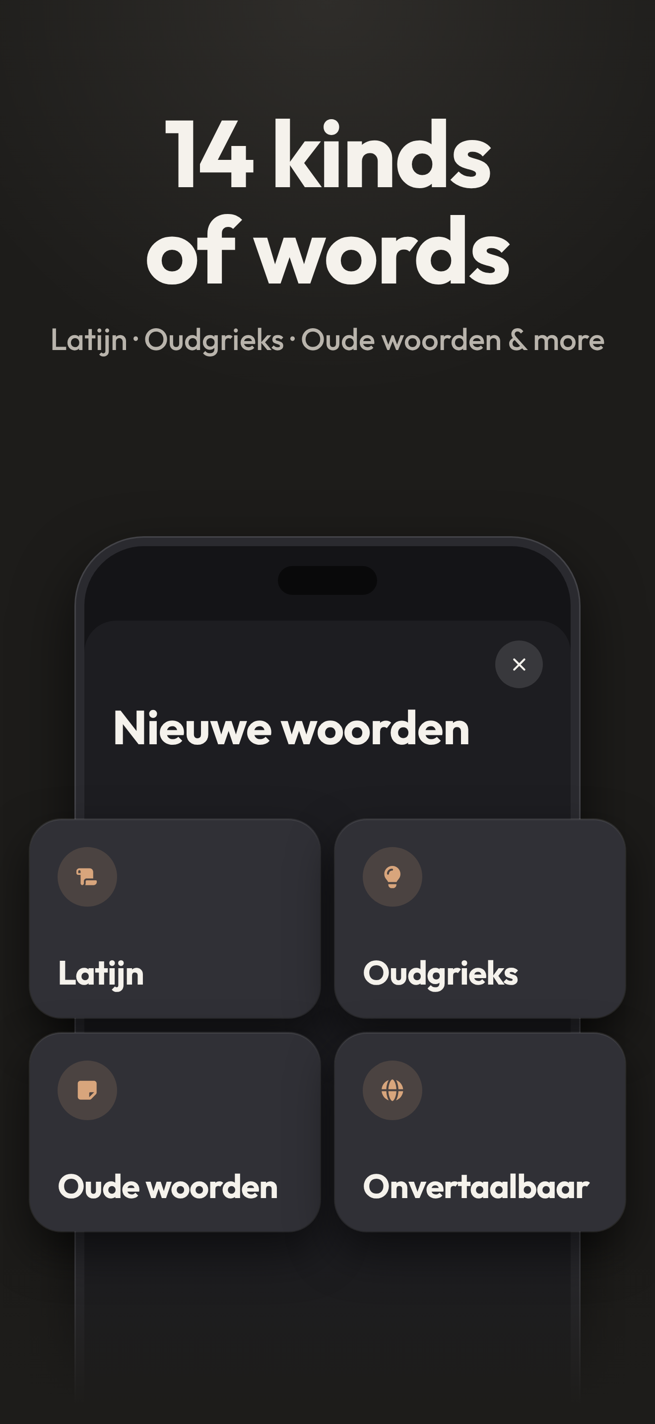 14 soorten woorden