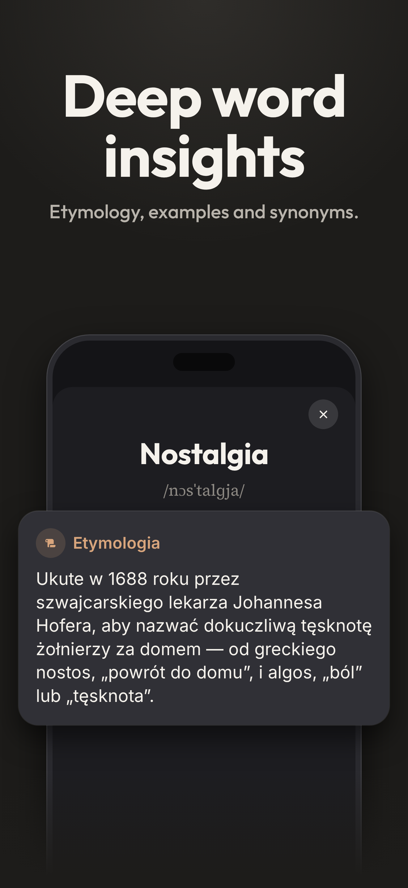 Każde słowo dogłębnie