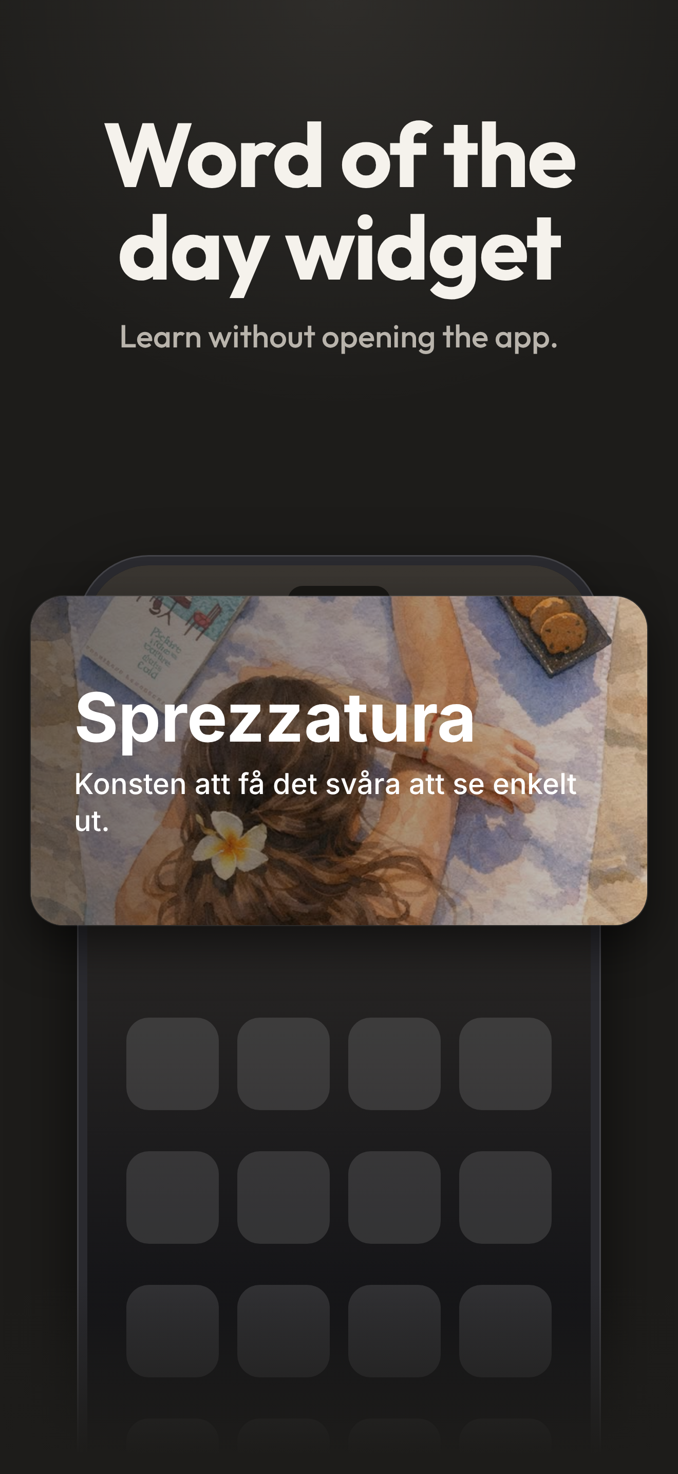 Widget för dagens ord