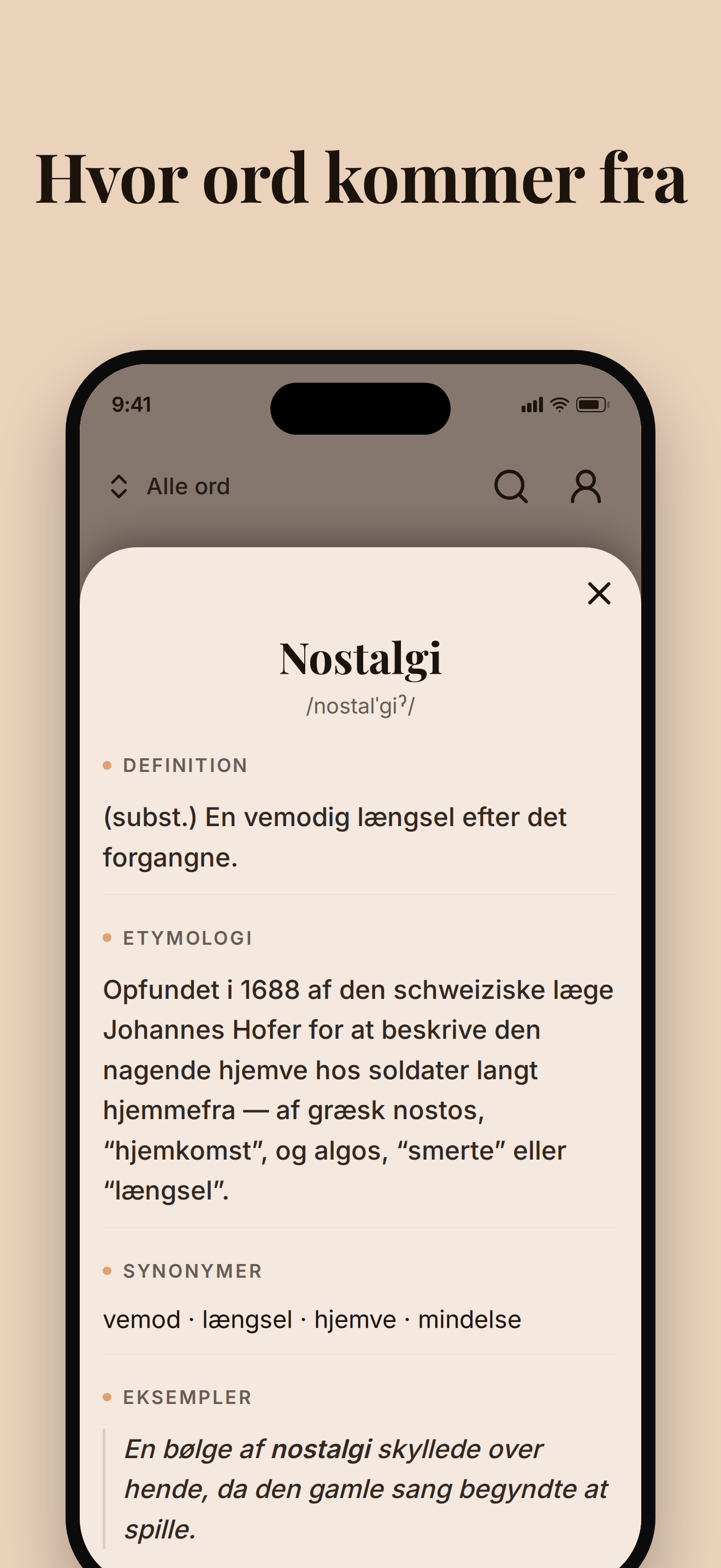 Hvor ord kommer fra
