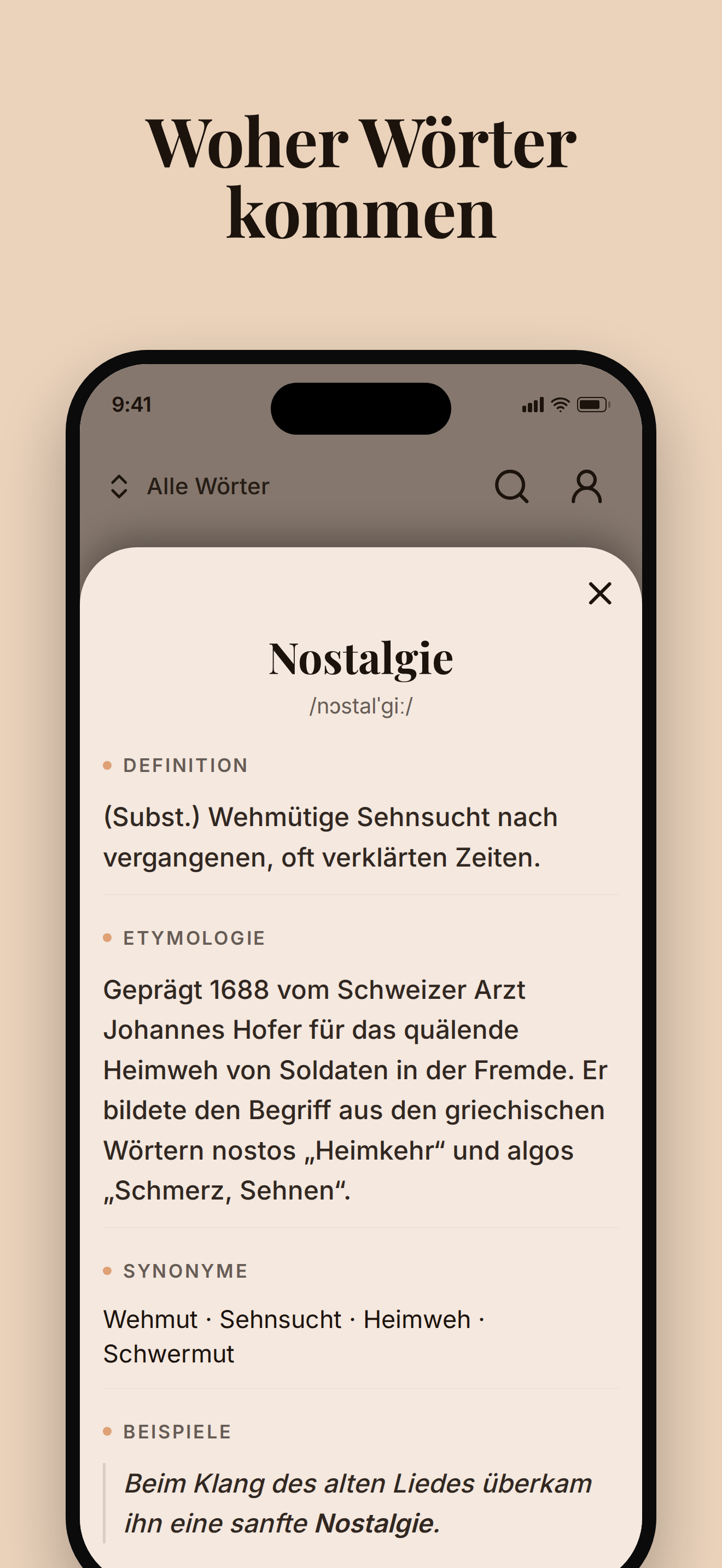 Woher Wörter kommen