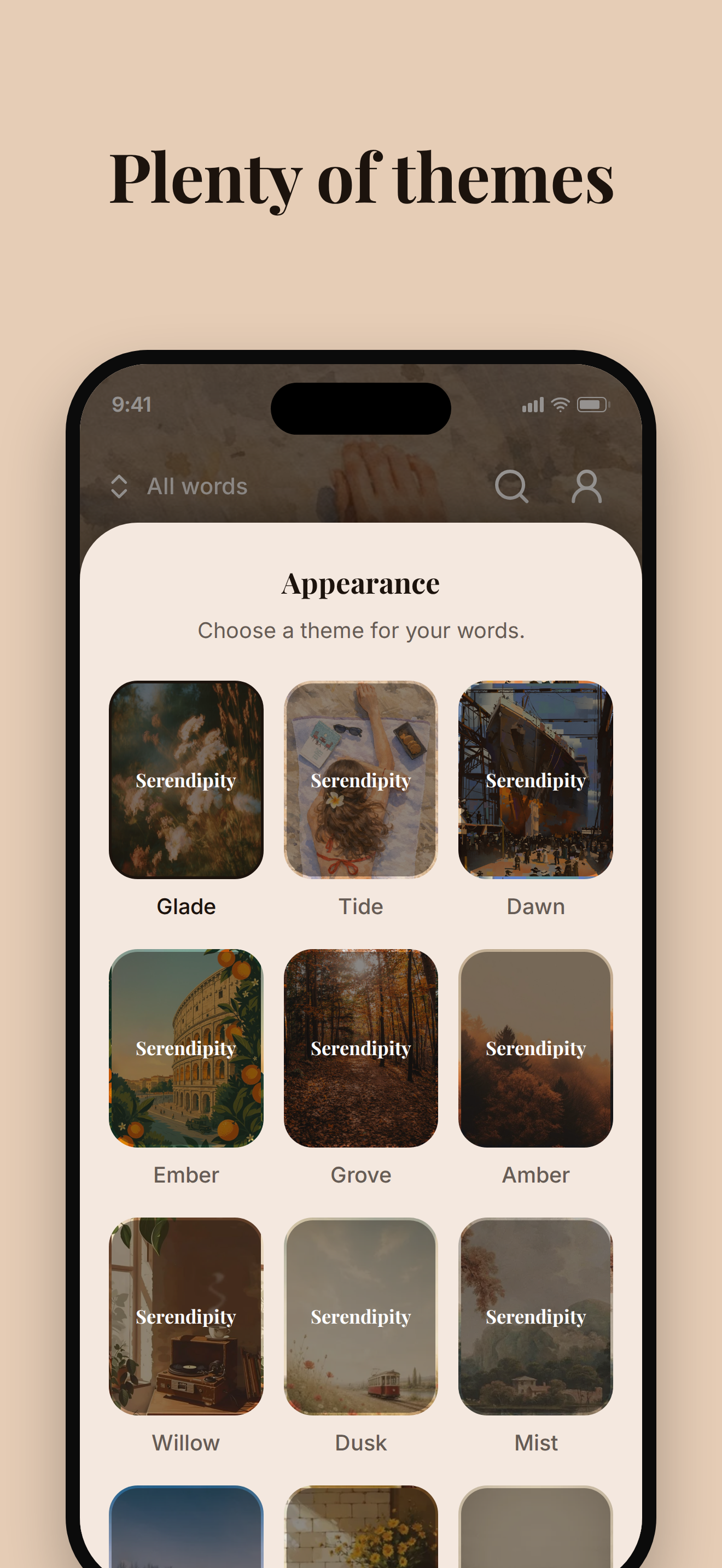 Plenty of themes