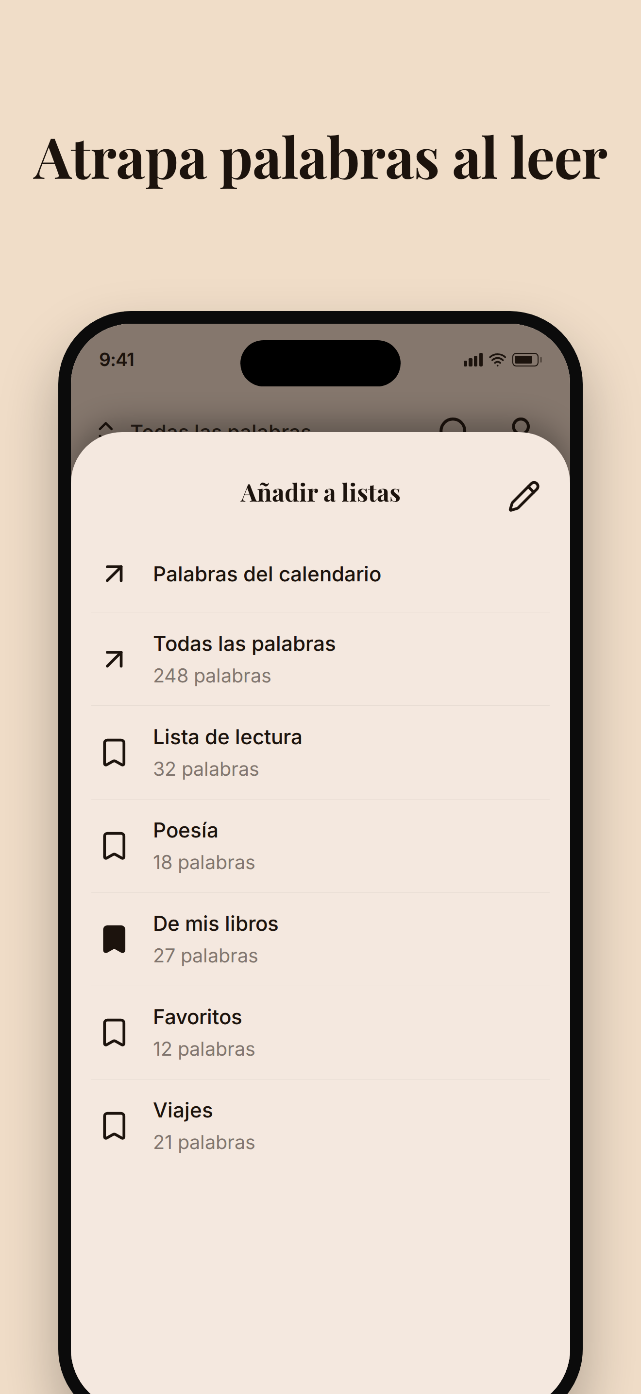 Atrapa palabras al leer