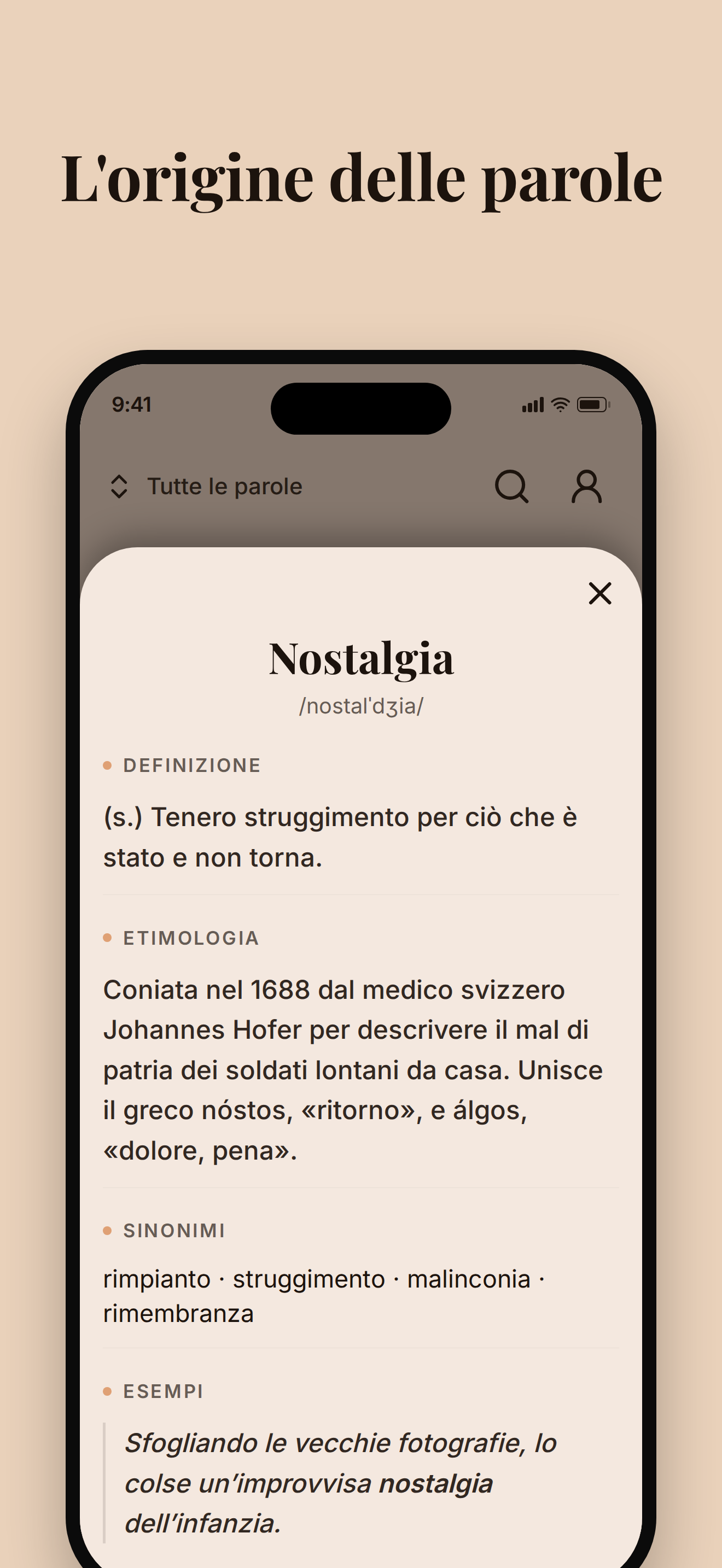L'origine delle parole