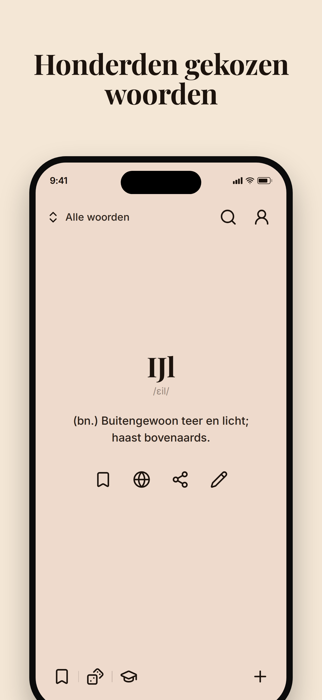 Honderden gekozen woorden